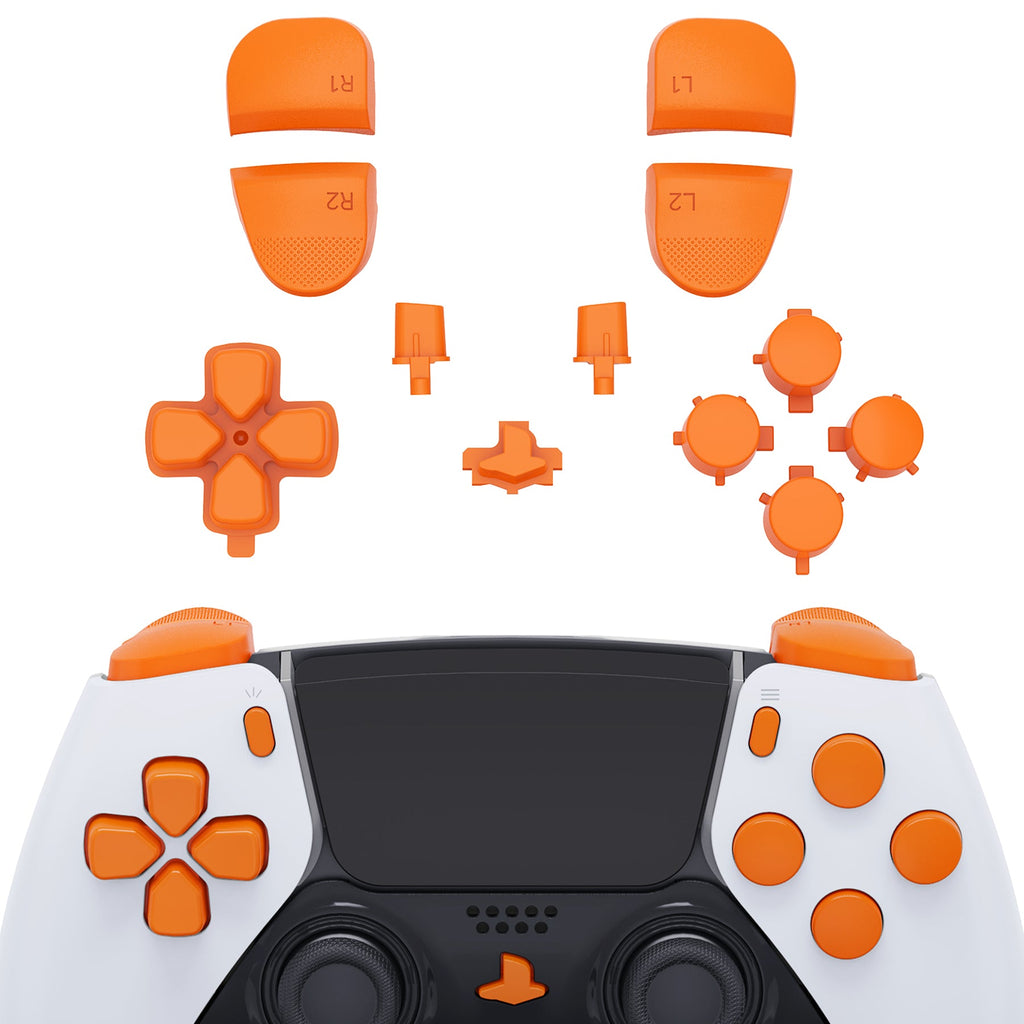 eXtremeRate Replacement Full Set Buttons Compatible with PS5 Edge Controller - Royal Orange eXtremeRate