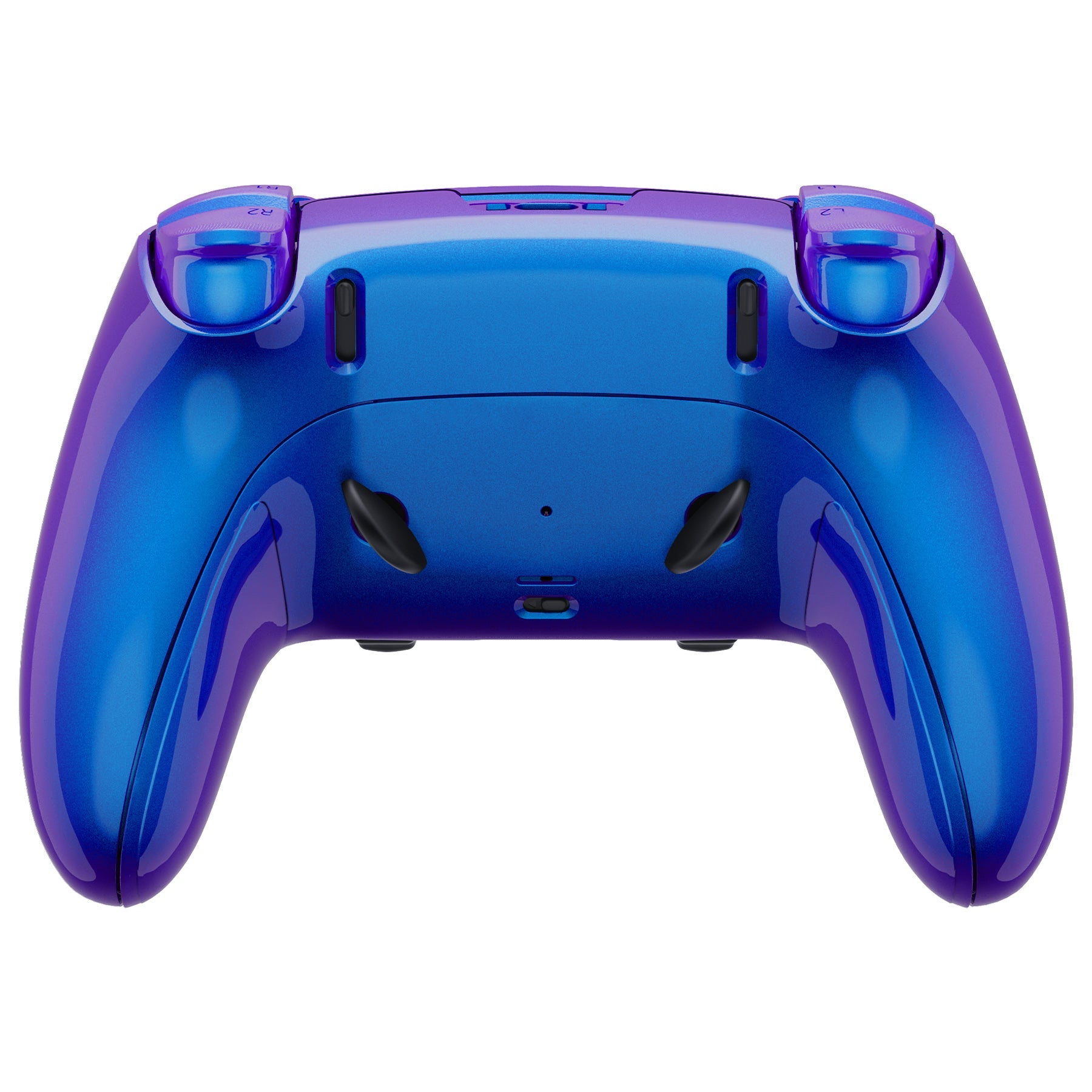 eXtremeRate Replacement Full Set Shells with Buttons Compatible with PS5 Edge Controller - Chameleon Purple Blue eXtremeRate