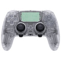 eXtremeRate Replacement Full Set Shells with Buttons Compatible with PS5 Edge Controller - Clear eXtremeRate