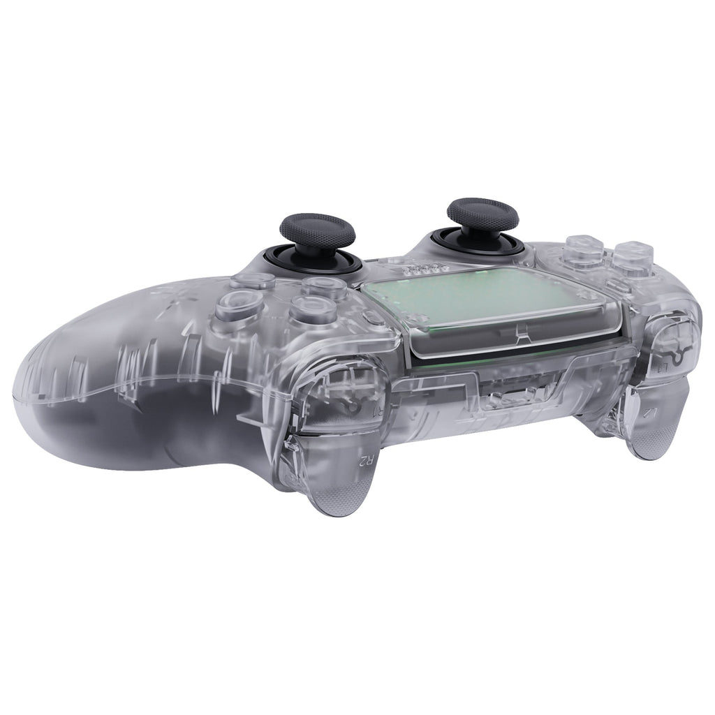 eXtremeRate Replacement Full Set Shells with Buttons Compatible with PS5 Edge Controller - Clear eXtremeRate