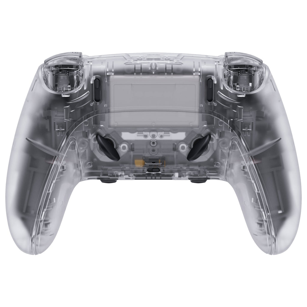 eXtremeRate Replacement Full Set Shells with Buttons Compatible with PS5 Edge Controller - Clear eXtremeRate