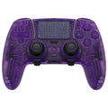eXtremeRate Replacement Full Set Shells with Buttons Compatible with PS5 Edge Controller - Clear Atomic Purple eXtremeRate