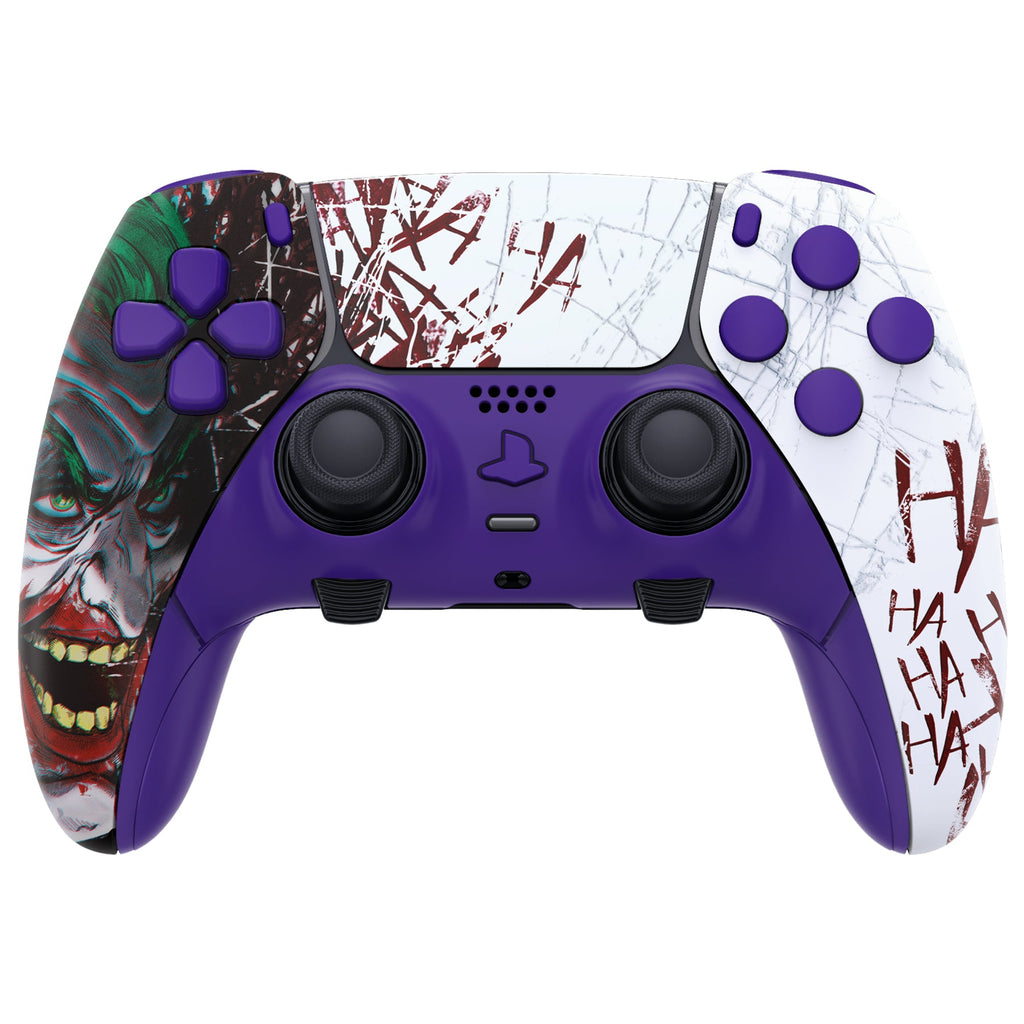 eXtremeRate Replacement Full Set Shells with Buttons Compatible with PS5 Edge Controller - Clown HAHAHA eXtremeRate