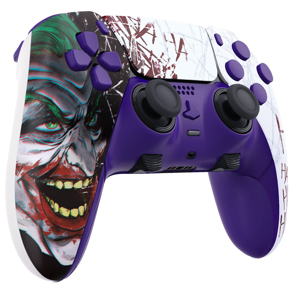 eXtremeRate Replacement Full Set Shells with Buttons Compatible with PS5 Edge Controller - Clown HAHAHA eXtremeRate