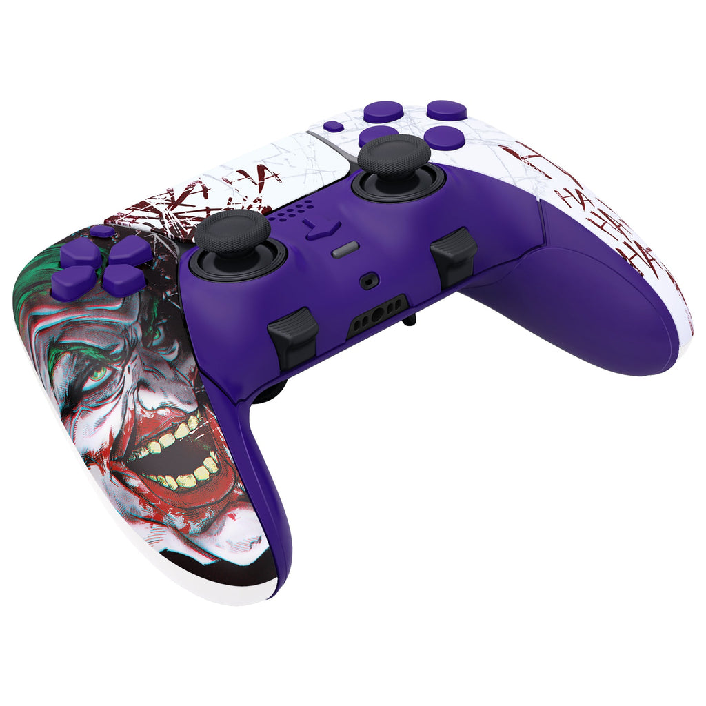 eXtremeRate Replacement Full Set Shells with Buttons Compatible with PS5 Edge Controller - Clown HAHAHA eXtremeRate