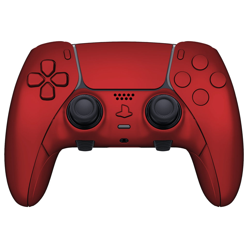 eXtremeRate Replacement Full Set Shells with Buttons Compatible with PS5 Edge Controller - Scarlet Red eXtremeRate