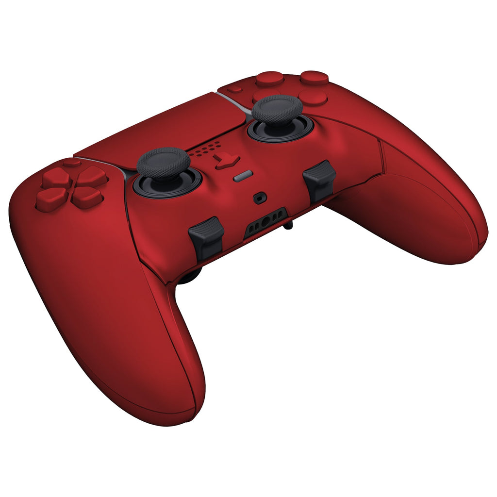 eXtremeRate Replacement Full Set Shells with Buttons Compatible with PS5 Edge Controller - Scarlet Red eXtremeRate