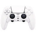 eXtremeRate Replacement Full Set Shells with Buttons Compatible with PS5 Edge Controller - White eXtremeRate