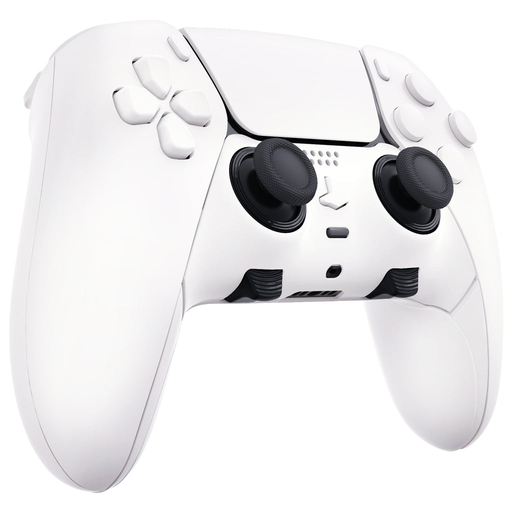 eXtremeRate Replacement Full Set Shells with Buttons Compatible with PS5 Edge Controller - White eXtremeRate