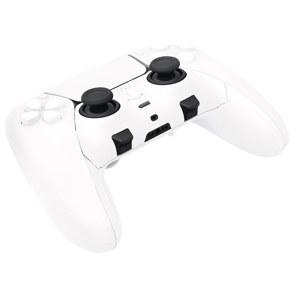 eXtremeRate Replacement Full Set Shells with Buttons Compatible with PS5 Edge Controller - White eXtremeRate