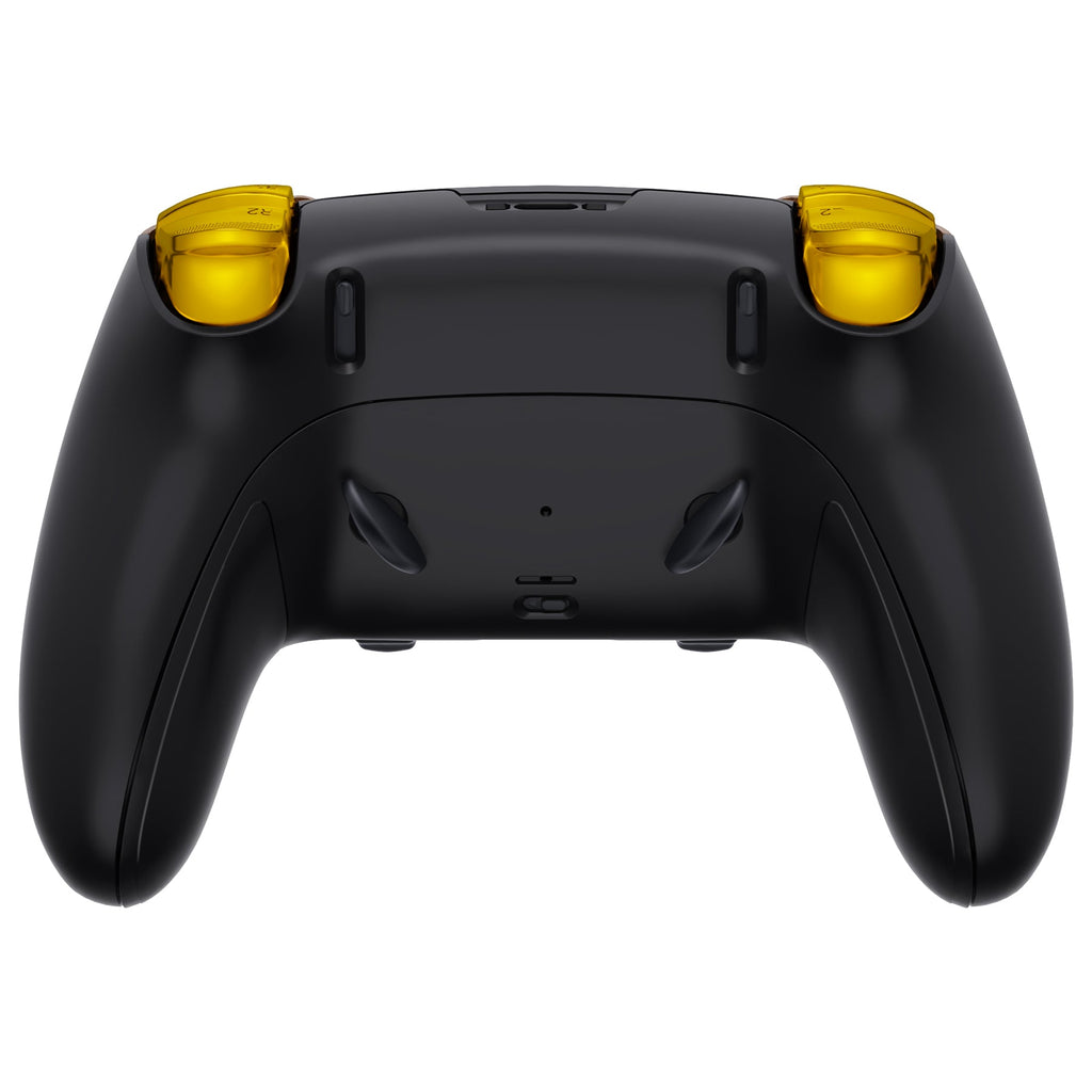 eXtremeRate Replacement Full Set Shells with Buttons Compatible with PS5 Edge Controller - Wood Grain & Black eXtremeRate