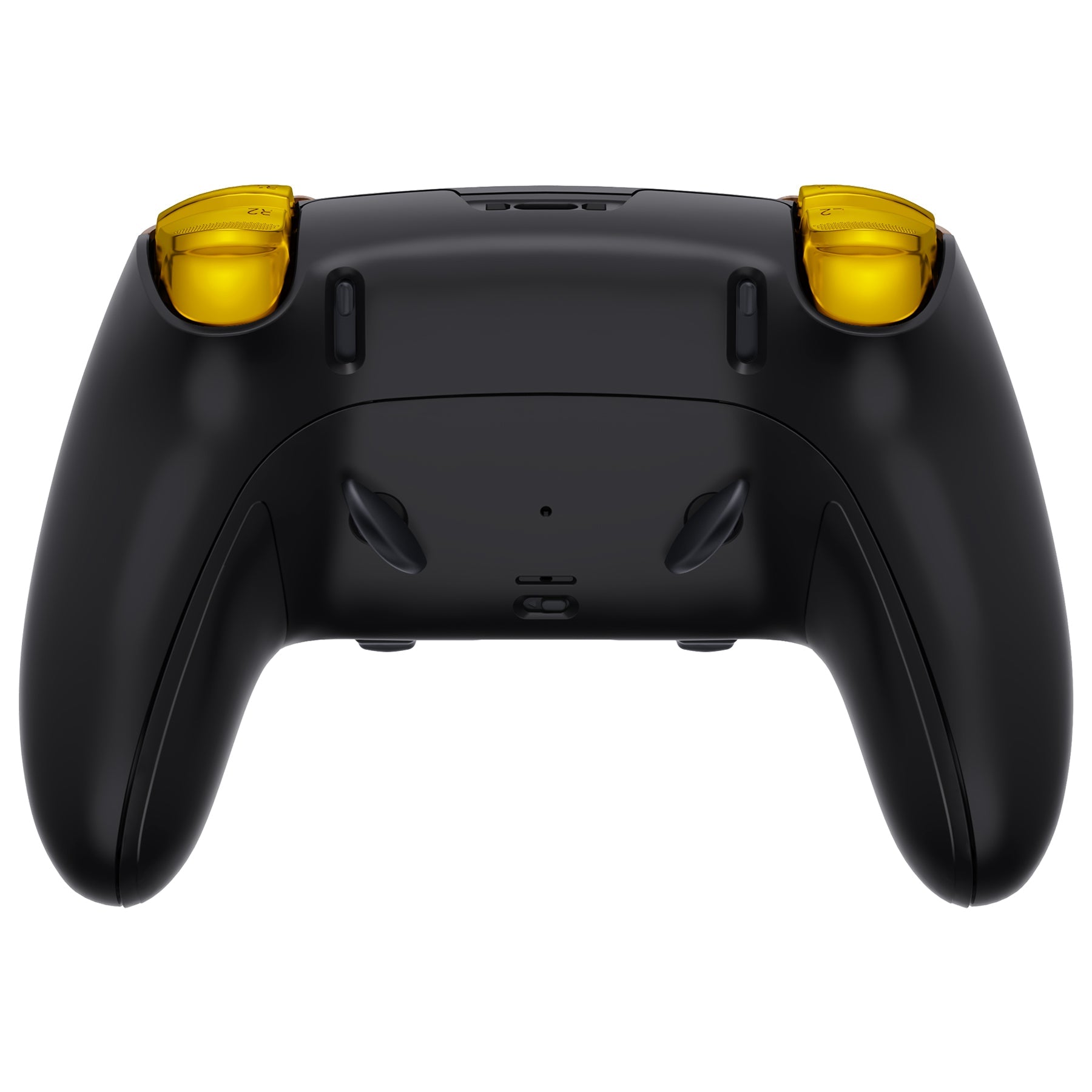 eXtremeRate Replacement Full Set Shells with Buttons Compatible with PS5 Edge Controller - Wood Grain & Black eXtremeRate