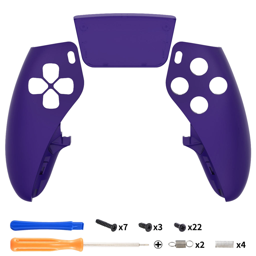 eXtremeRate Replacement Left Right Front Housing Shell with Touchpad Compatible with PS5 Edge Controller - Purple eXtremeRate