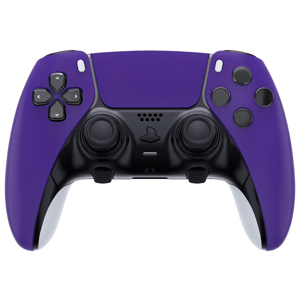 eXtremeRate Replacement Left Right Front Housing Shell with Touchpad Compatible with PS5 Edge Controller - Purple eXtremeRate