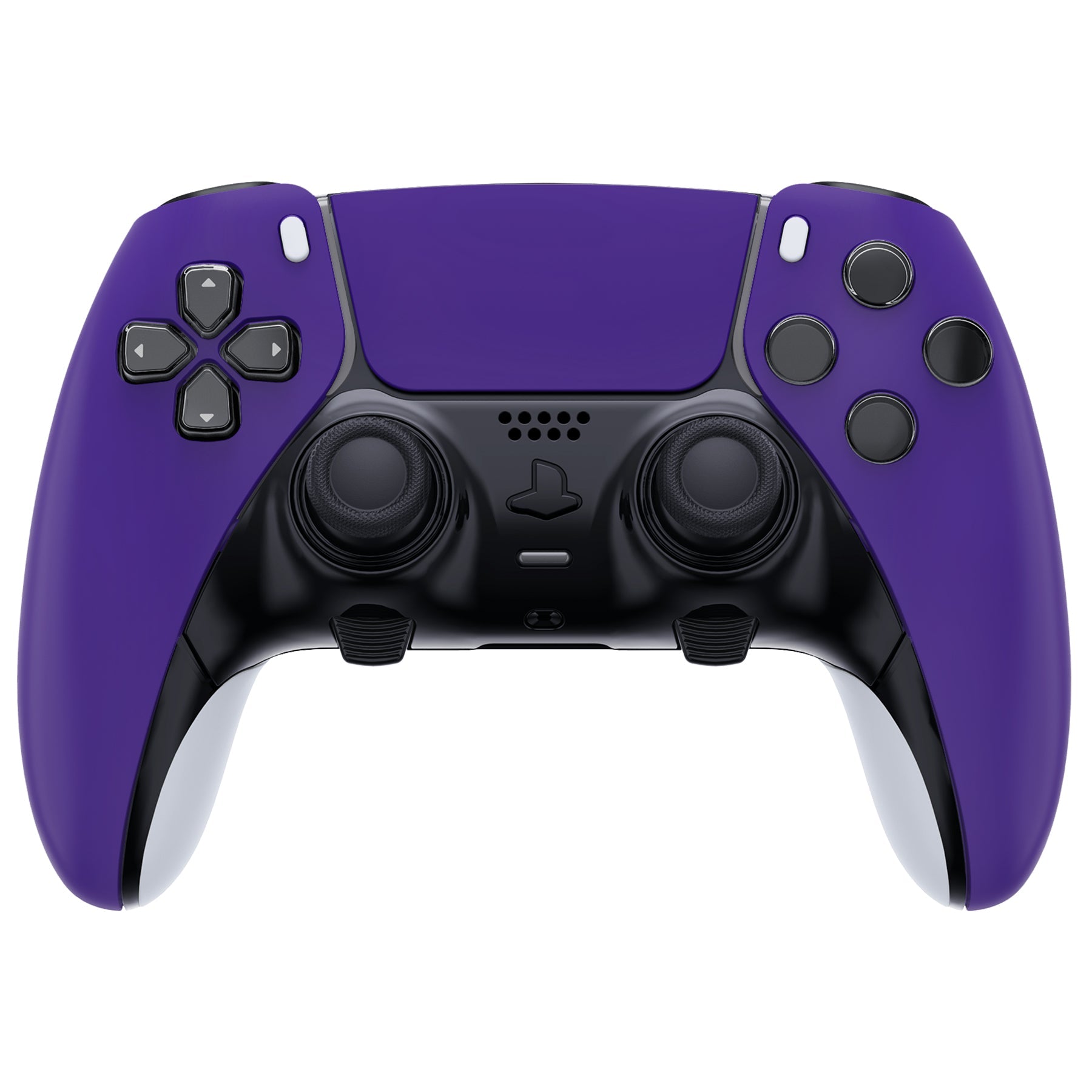 eXtremeRate Replacement Left Right Front Housing Shell with Touchpad Compatible with PS5 Edge Controller - Purple eXtremeRate