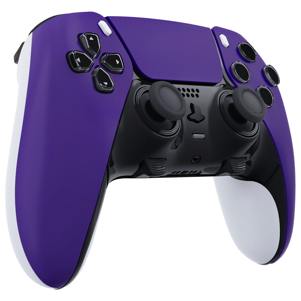 eXtremeRate Replacement Left Right Front Housing Shell with Touchpad Compatible with PS5 Edge Controller - Purple eXtremeRate
