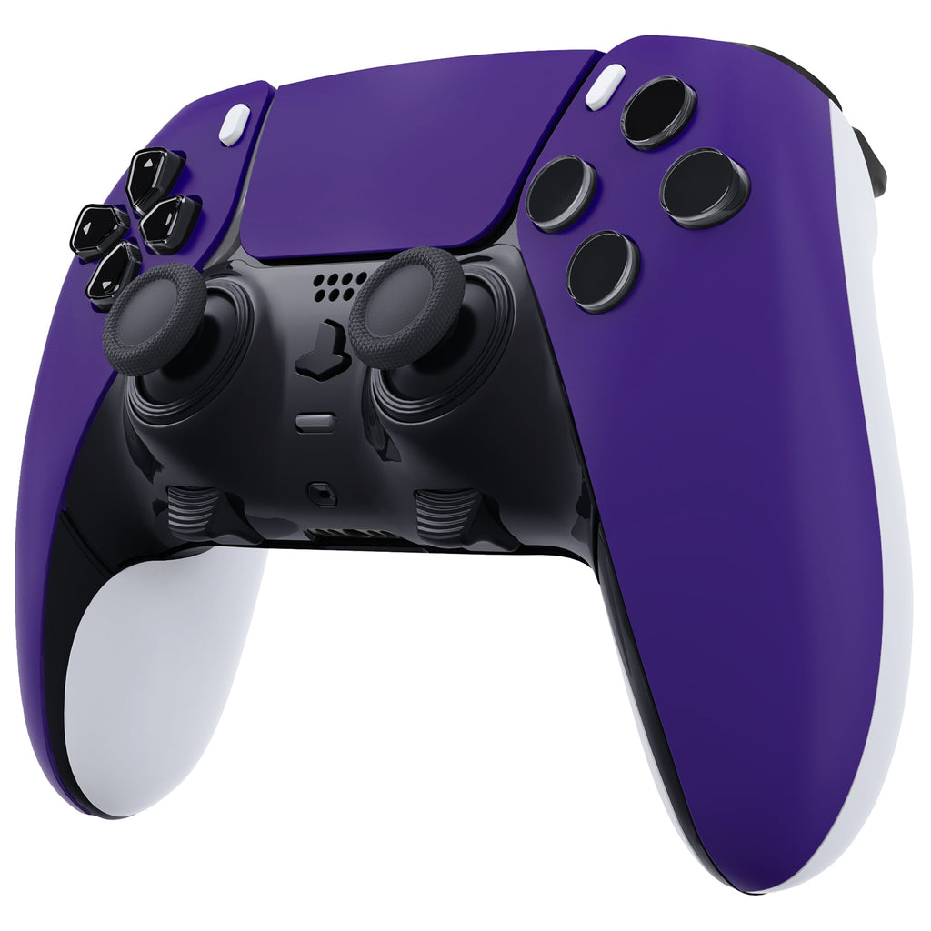 eXtremeRate Replacement Left Right Front Housing Shell with Touchpad Compatible with PS5 Edge Controller - Purple eXtremeRate