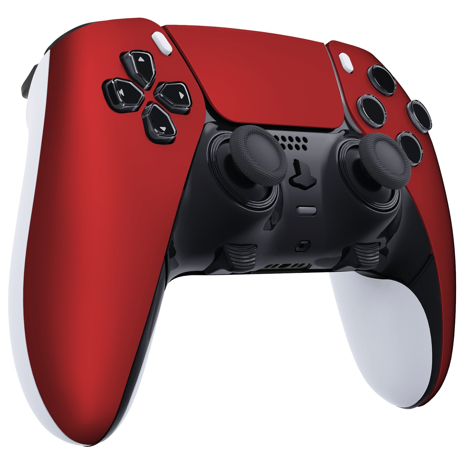 eXtremeRate Replacement Left Right Front Housing Shell with Touchpad Compatible with PS5 Edge Controller - Scarlet Red eXtremeRate