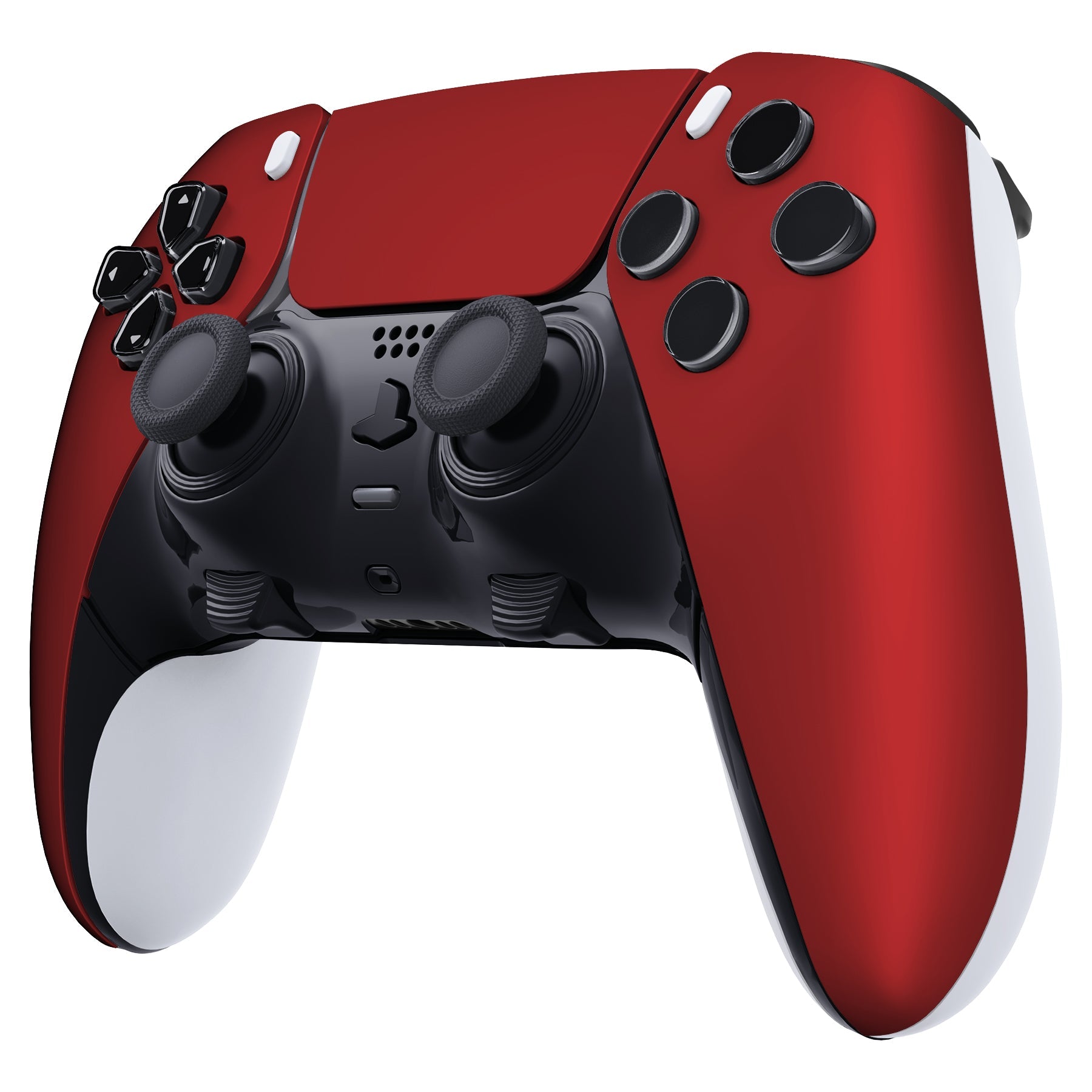 eXtremeRate Replacement Left Right Front Housing Shell with Touchpad Compatible with PS5 Edge Controller - Scarlet Red eXtremeRate