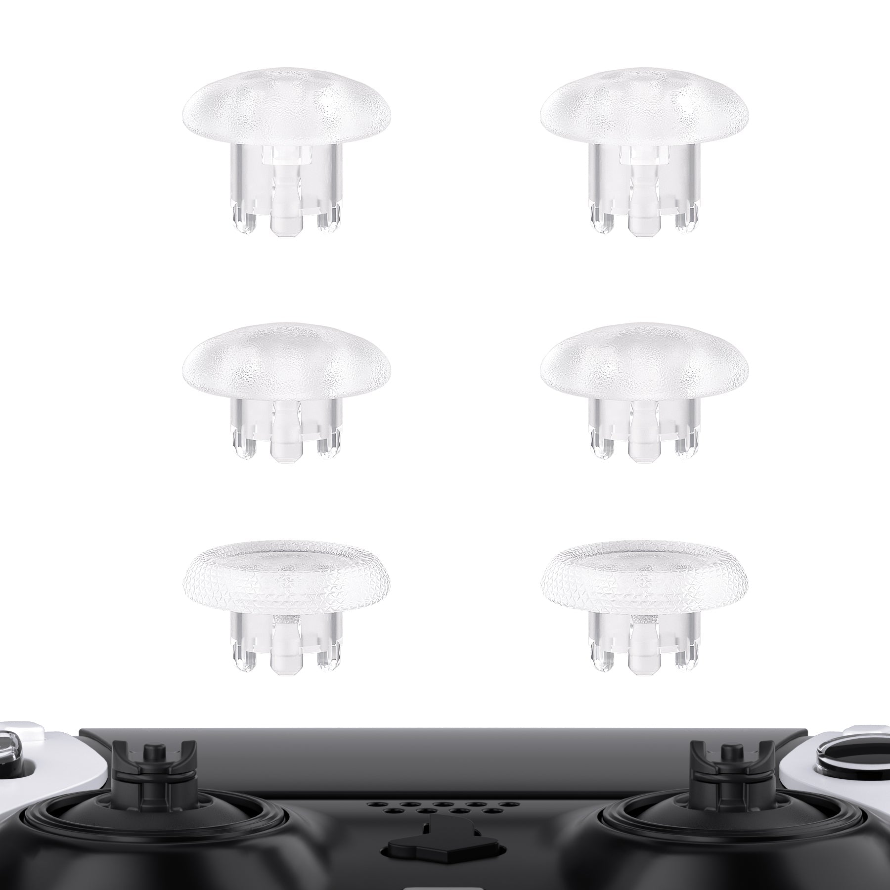 eXtremeRate Replacement Swappable Thumbsticks for PS5 Edge Controller - Clear eXtremeRate