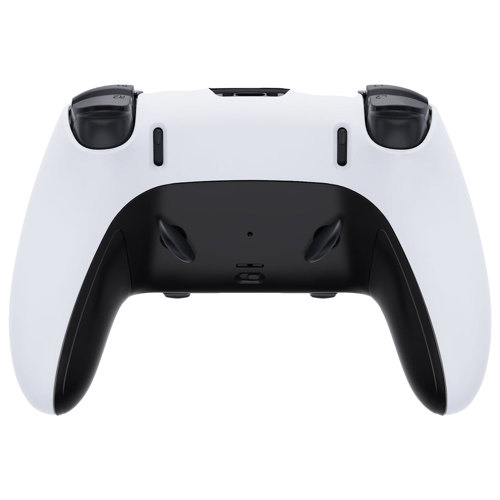 eXtremeRate Replacement Top Bottom Decorative Trim Shell Compatible with PS5 Edge Controller - Black eXtremeRate