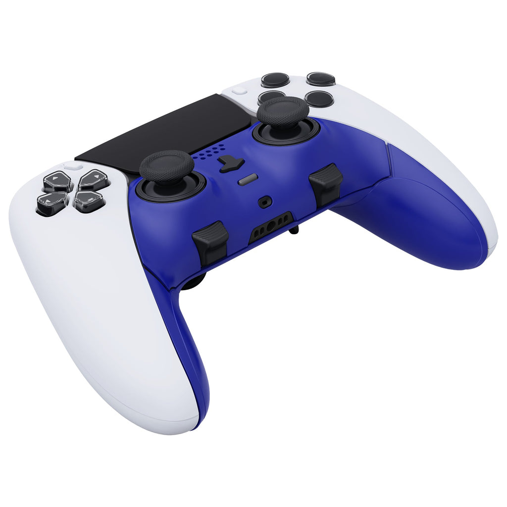 eXtremeRate Replacement Top Bottom Decorative Trim Shell Compatible with PS5 Edge Controller - Dream Blue eXtremeRate