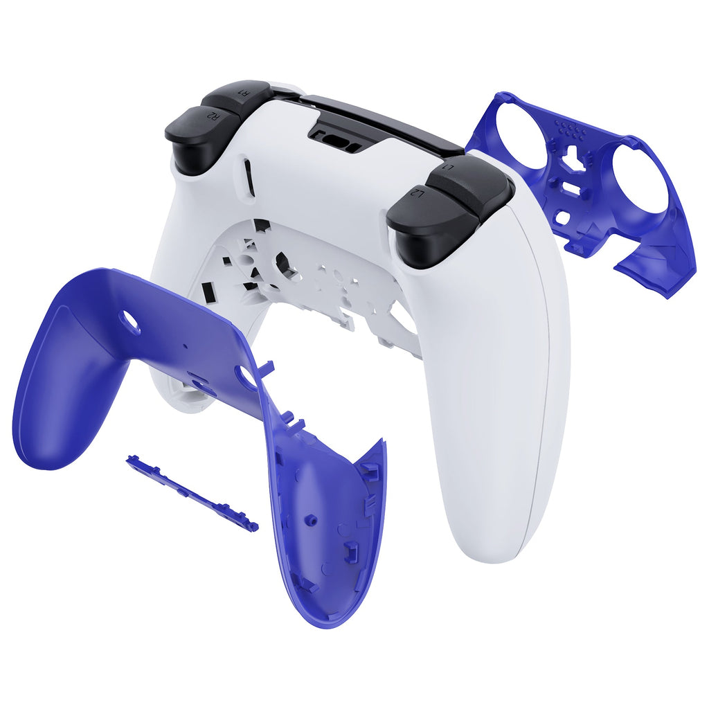 eXtremeRate Replacement Top Bottom Decorative Trim Shell Compatible with PS5 Edge Controller - Dream Blue eXtremeRate