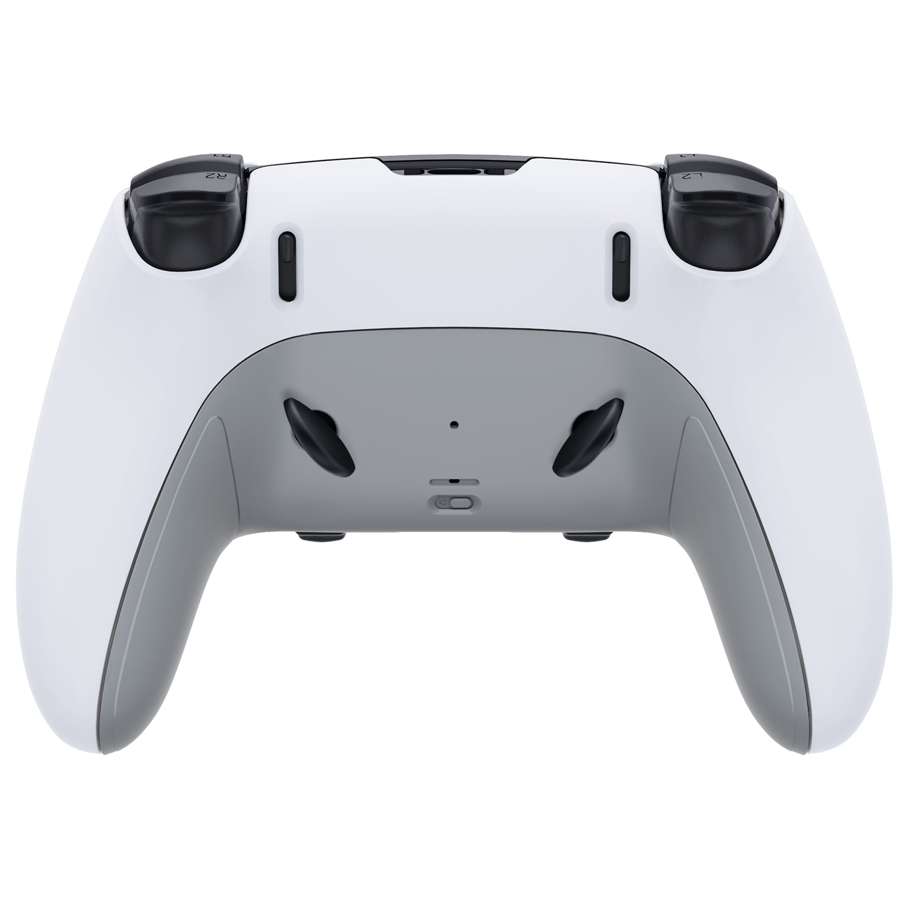 eXtremeRate Replacement Top Bottom Decorative Trim Shell Compatible with PS5 Edge Controller - New Hope Gray eXtremeRate