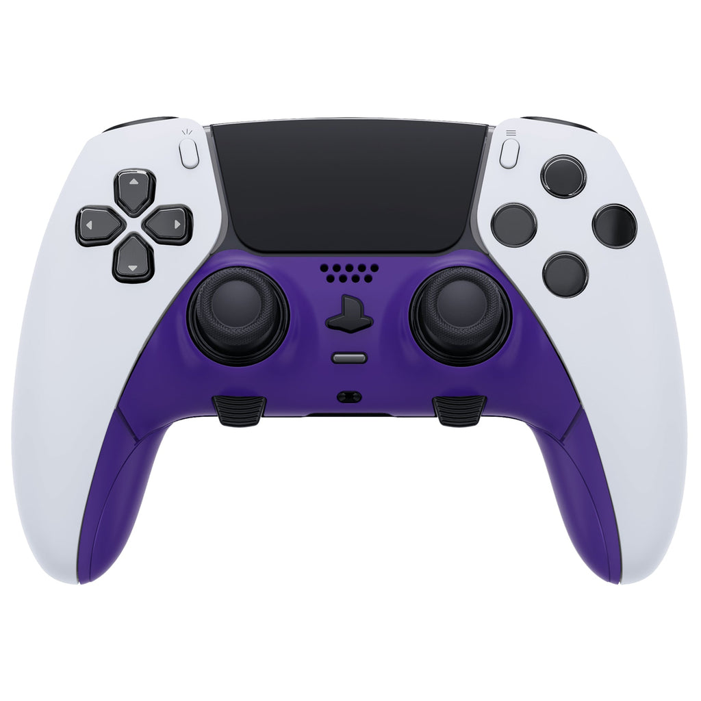 eXtremeRate Replacement Top Bottom Decorative Trim Shell Compatible with PS5 Edge Controller - Purple eXtremeRate