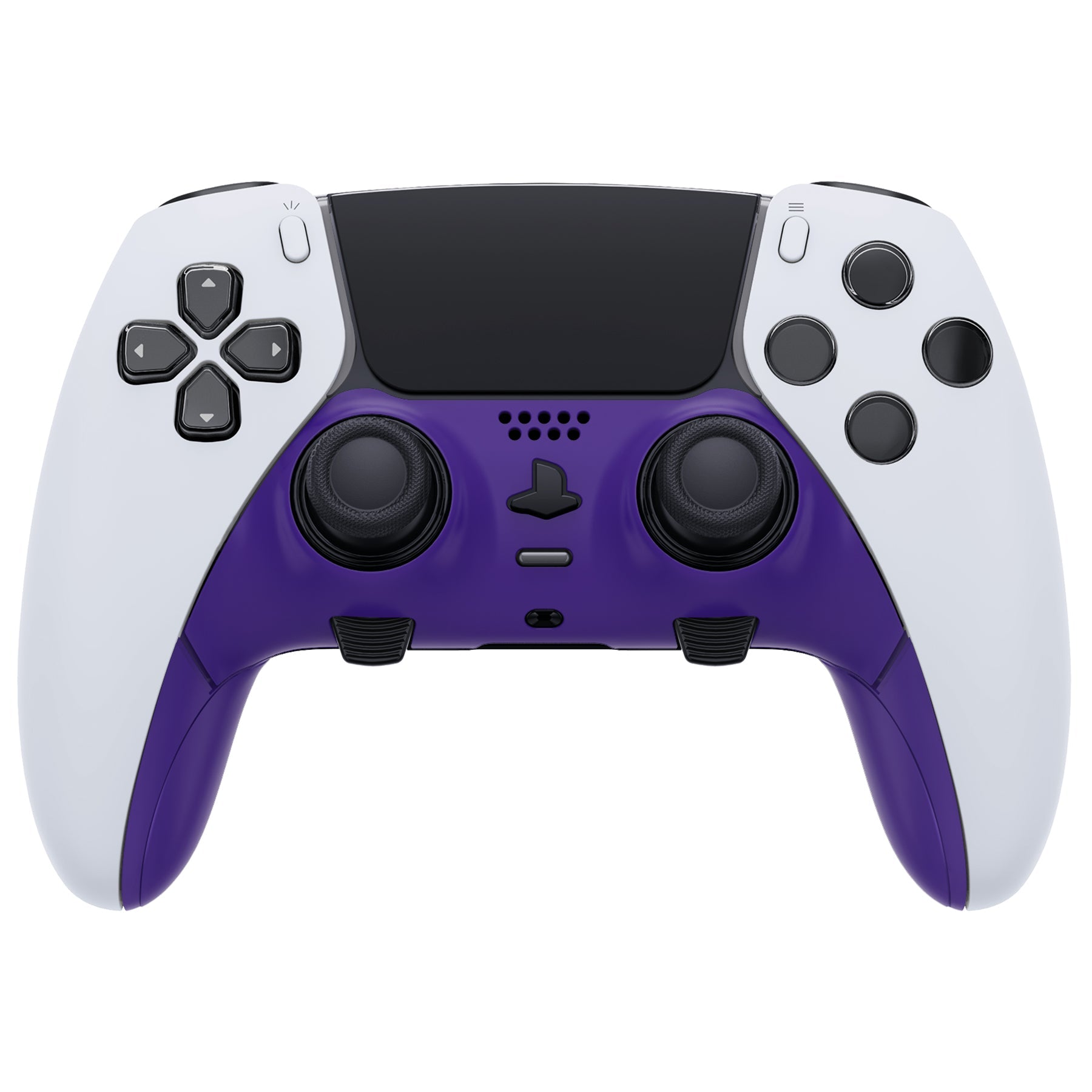 eXtremeRate Replacement Top Bottom Decorative Trim Shell Compatible with PS5 Edge Controller - Purple eXtremeRate