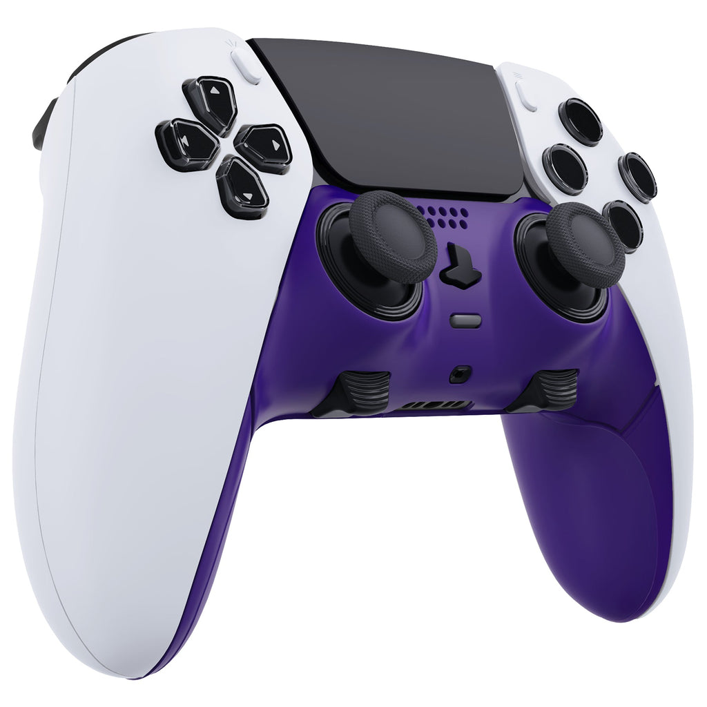 eXtremeRate Replacement Top Bottom Decorative Trim Shell Compatible with PS5 Edge Controller - Purple eXtremeRate