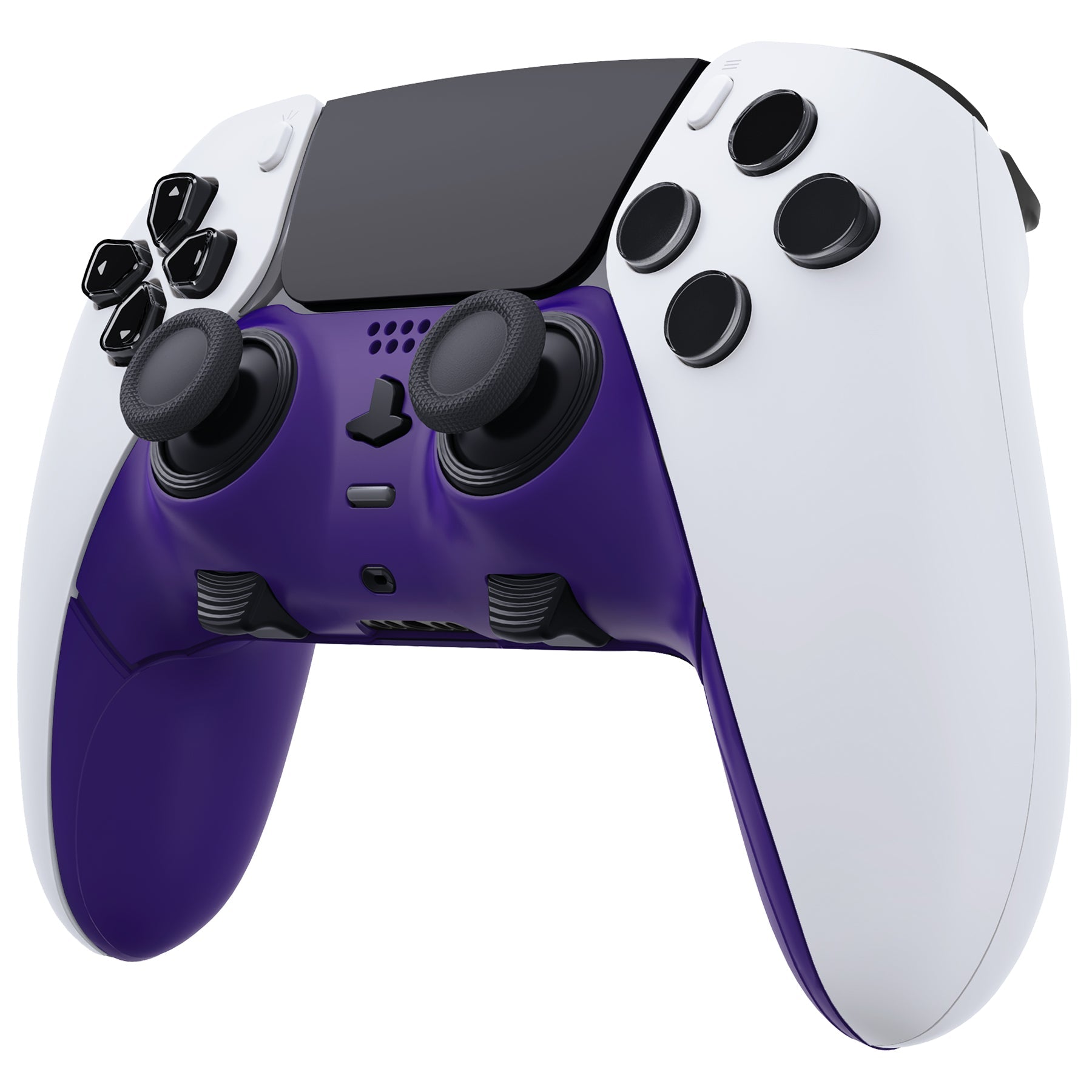 eXtremeRate Replacement Top Bottom Decorative Trim Shell Compatible with PS5 Edge Controller - Purple eXtremeRate
