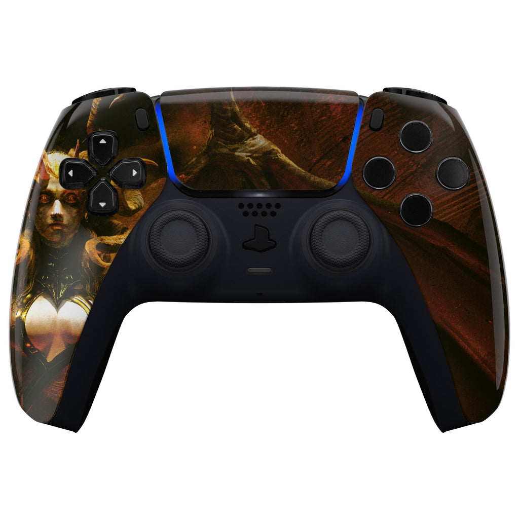 eXtremeRate Replacement Front Housing Shell with Touchpad Compatible with PS5 Controller BDM-010/020/030/040/050 - The Lilith eXtremeRate