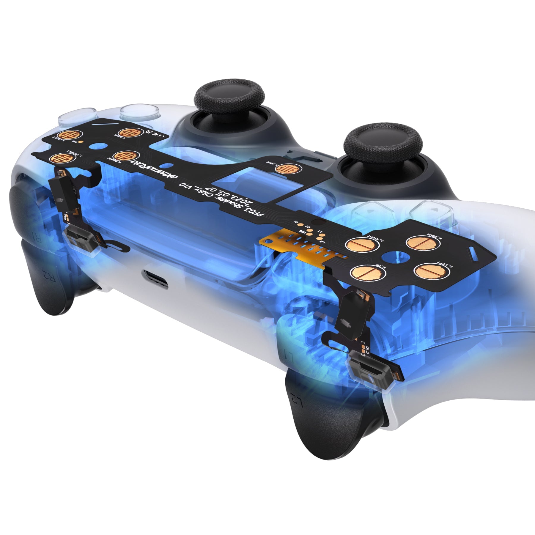 eXtremeRate Shoulder Buttons Micro Switch - Light Version Clicky Hair Trigger Kit for PS5 Controller BDM-030 eXtremeRate