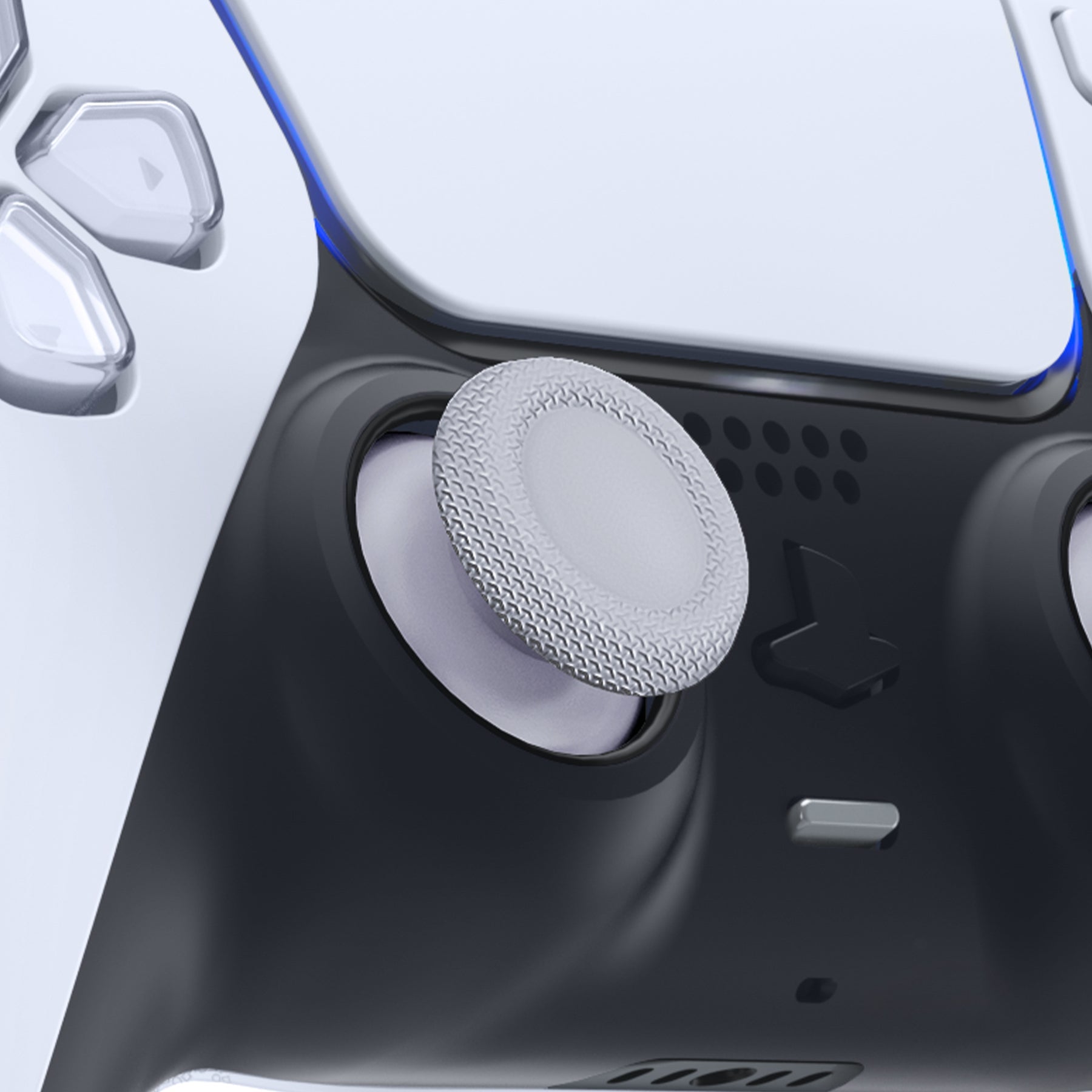eXtremeRate Replacement Dual-Color Thumbsticks Analog Stick Joystick Compatible with PS5 & PS4 All Model Controller - Solid White & New Hope Gray eXtremeRate