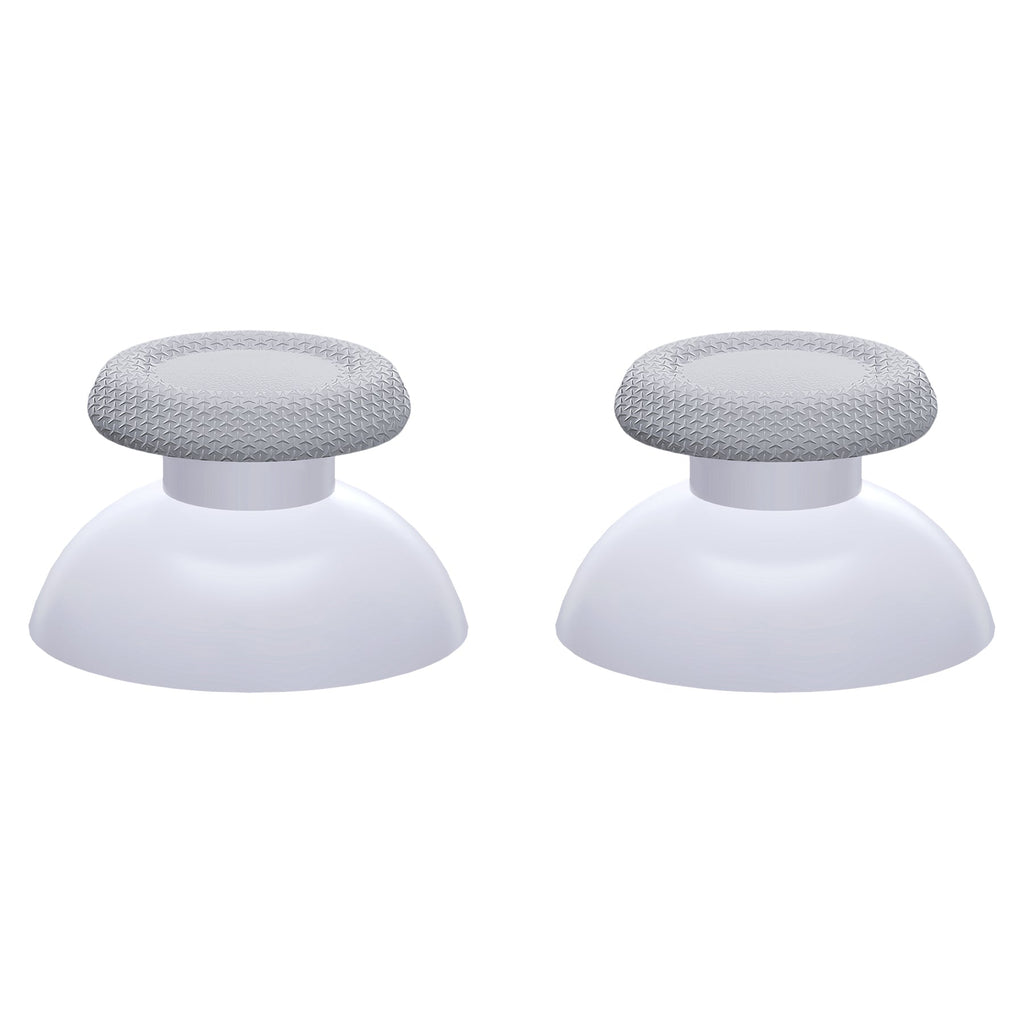 eXtremeRate Replacement Dual-Color Thumbsticks Analog Stick Joystick Compatible with PS5 & PS4 All Model Controller - Solid White & New Hope Gray eXtremeRate