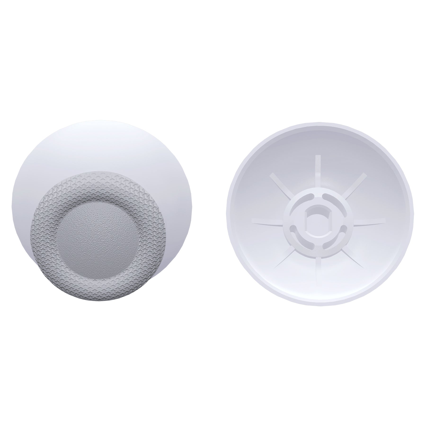 eXtremeRate Replacement Dual-Color Thumbsticks Analog Stick Joystick Compatible with PS5 & PS4 All Model Controller - Solid White & New Hope Gray eXtremeRate