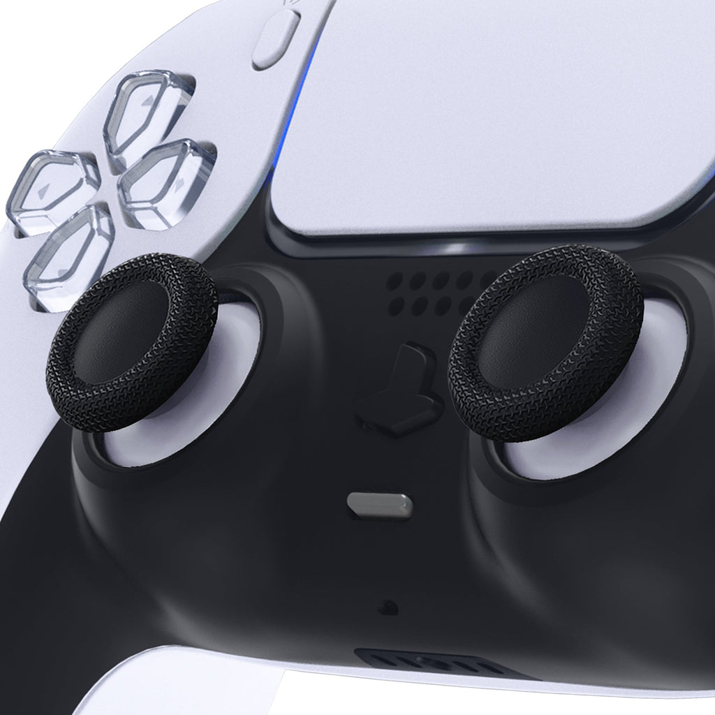 eXtremeRate Replacement Dual-Color Thumbsticks Analog Stick Joystick Compatible with PS5 & PS4 All Model Controller - Solid White & Black eXtremeRate