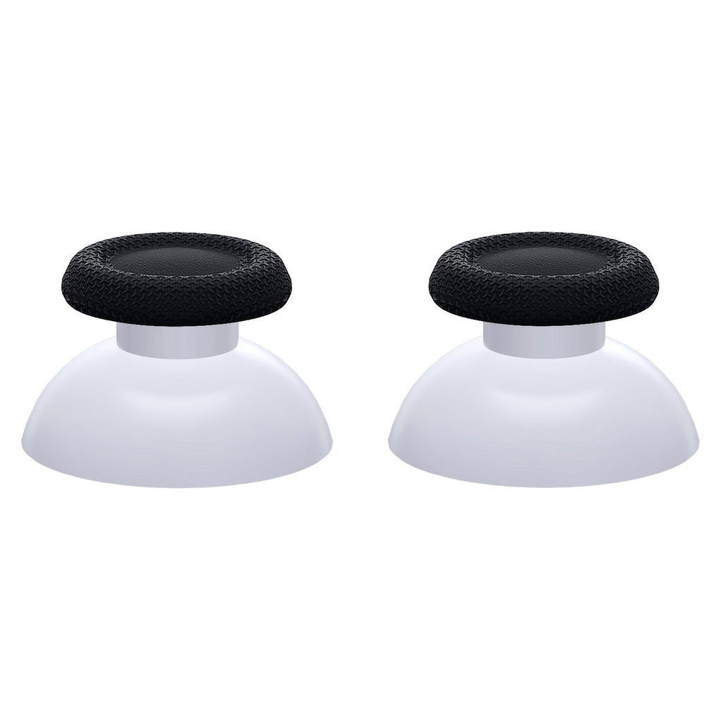 eXtremeRate Replacement Dual-Color Thumbsticks Analog Stick Joystick Compatible with PS5 & PS4 All Model Controller - Solid White & Black eXtremeRate
