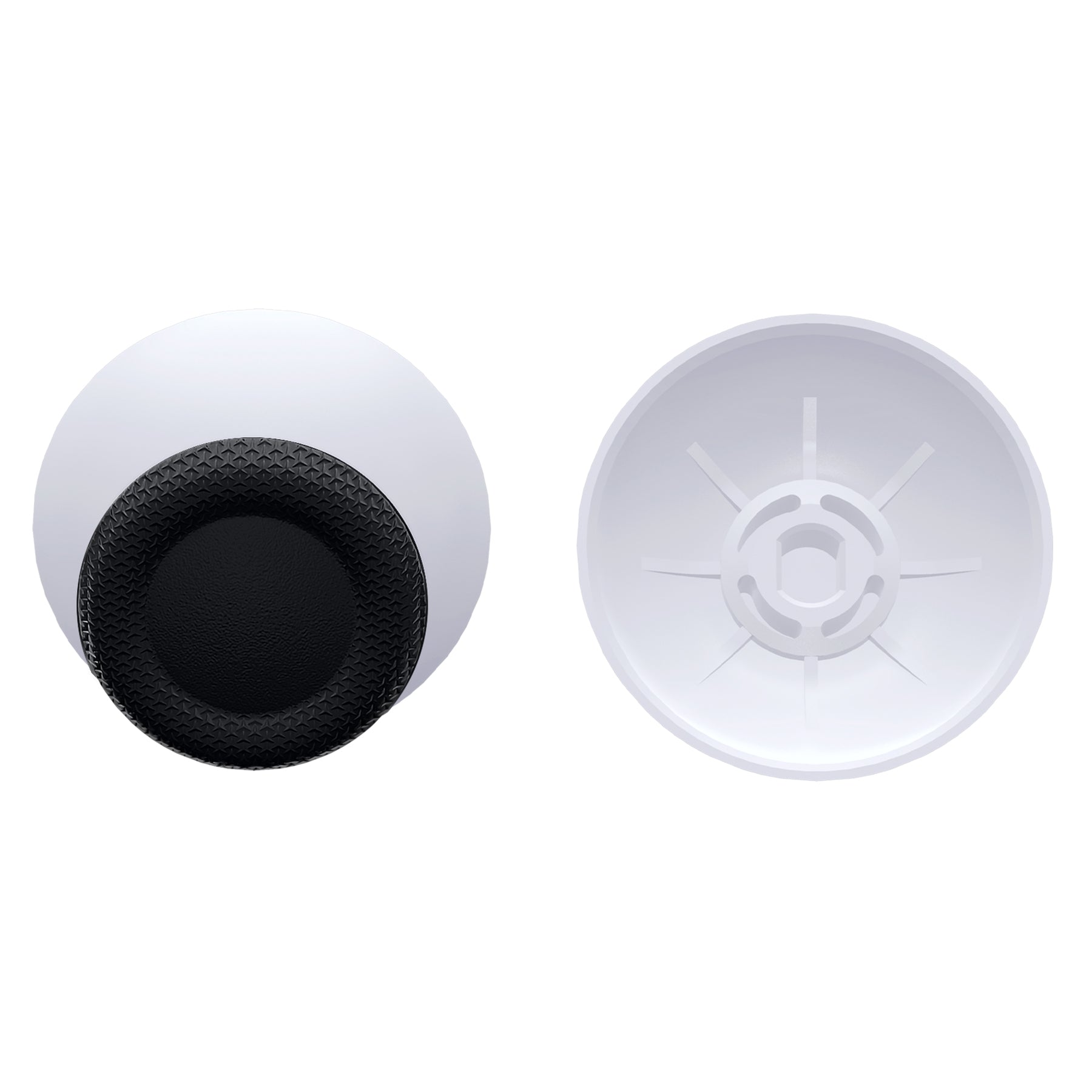 eXtremeRate Replacement Dual-Color Thumbsticks Analog Stick Joystick Compatible with PS5 & PS4 All Model Controller - Solid White & Black eXtremeRate