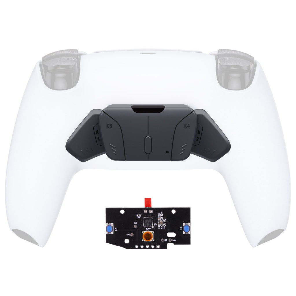 eXtremeRate Turn RISE to RISE4 Kit – Redesigned K1 K2 K3 K4 Back Buttons Housing & Remap PCB Board for eXtremeRate RISE & RISE4 Remap kit, Compatible with PS5 Controller - Classic Gray eXtremeRate