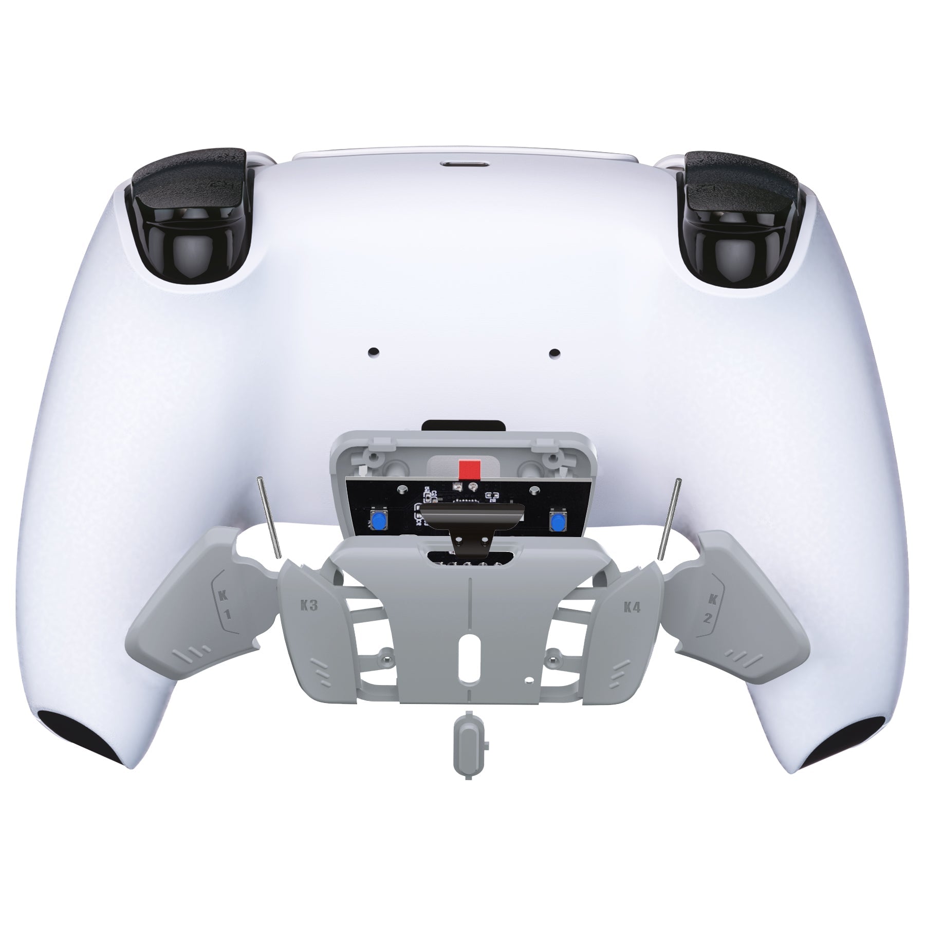 eXtremeRate Turn RISE to RISE4 Kit – Redesigned K1 K2 K3 K4 Back Buttons Housing & Remap PCB Board for eXtremeRate RISE & RISE4 Remap kit, Compatible with PS5 Controller - New Hope Gray eXtremeRate