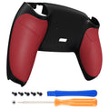eXtremeRate Performance Grip Redesigned Back Shell for eXtremeRate RISE Remap Kit, Compatible with PS5 Controller - Rubberized Red eXtremeRate