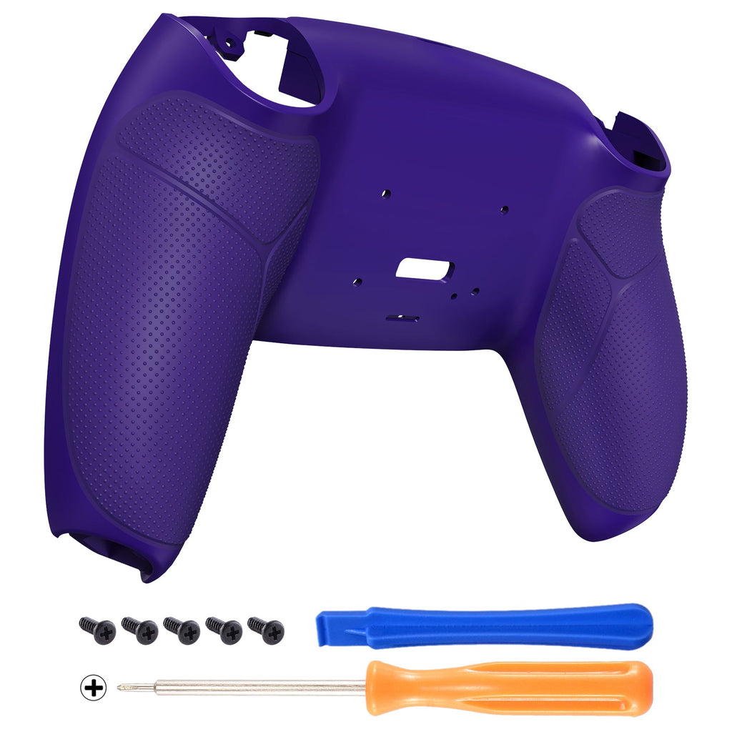 eXtremeRate Performance Grip Redesigned Back Shell for eXtremeRate RISE Remap Kit, Compatible with PS5 Controller - Rubberized Galactic Purple eXtremeRate