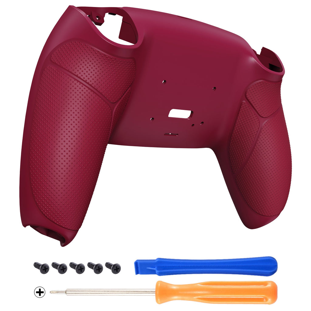 eXtremeRate Performance Grip Redesigned Back Shell for eXtremeRate RISE Remap Kit, Compatible with PS5 Controller - Rubberized Cosmic Red eXtremeRate