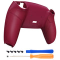 eXtremeRate Performance Grip Redesigned Back Shell for eXtremeRate RISE Remap Kit, Compatible with PS5 Controller - Rubberized Cosmic Red eXtremeRate