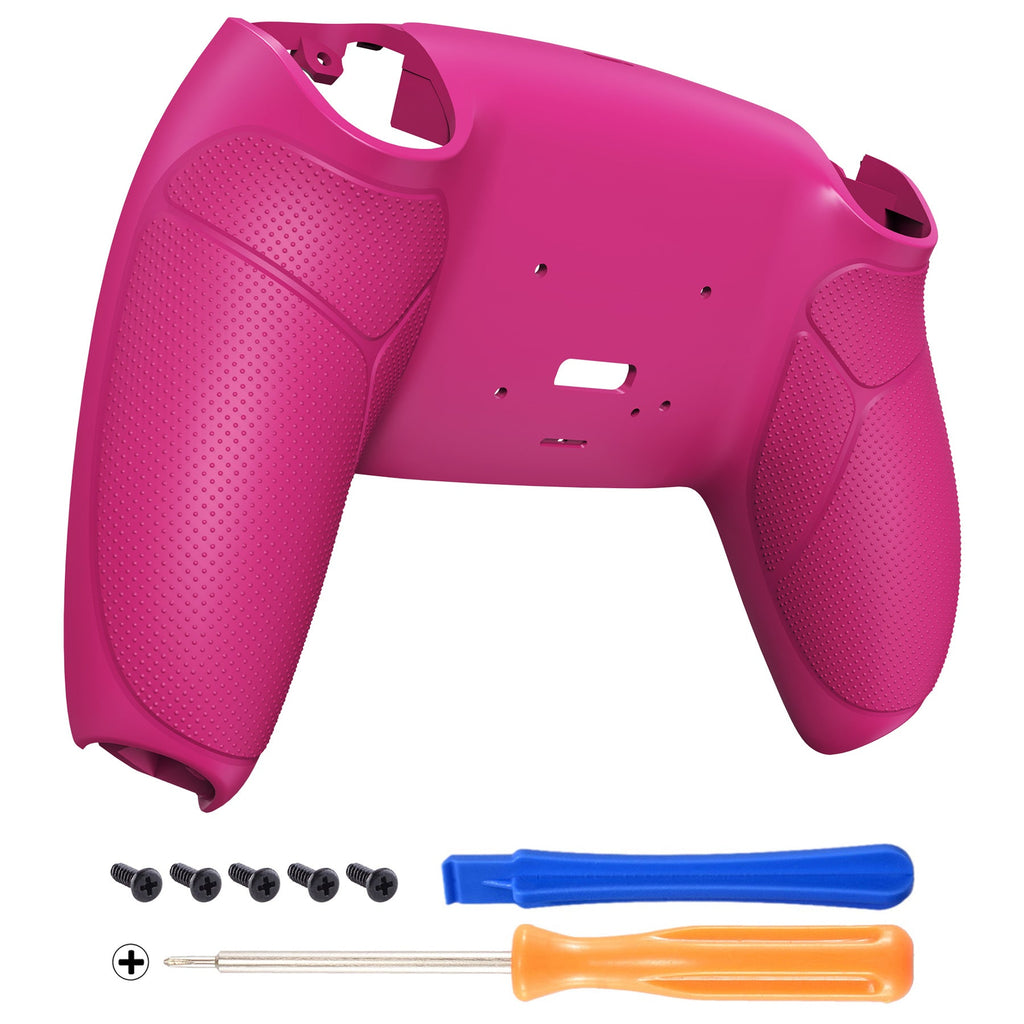 eXtremeRate Performance Grip Redesigned Back Shell for eXtremeRate RISE Remap Kit, Compatible with PS5 Controller - Rubberized Nova Pink eXtremeRate