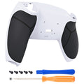 eXtremeRate Performance Grip Redesigned Back Shell for eXtremeRate RISE Remap Kit, Compatible with PS5 Controller - Rubberized Black White eXtremeRate