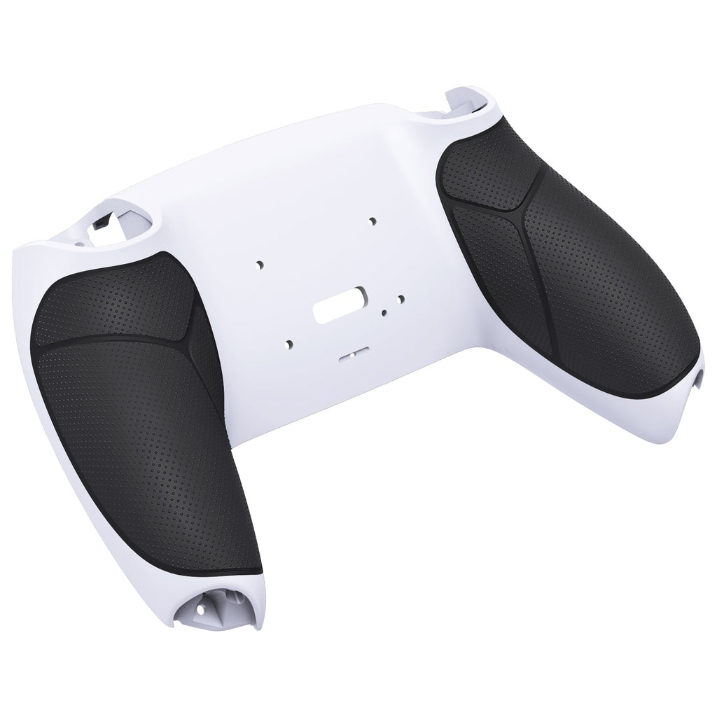 eXtremeRate Performance Grip Redesigned Back Shell for eXtremeRate RISE Remap Kit, Compatible with PS5 Controller - Rubberized Black White eXtremeRate