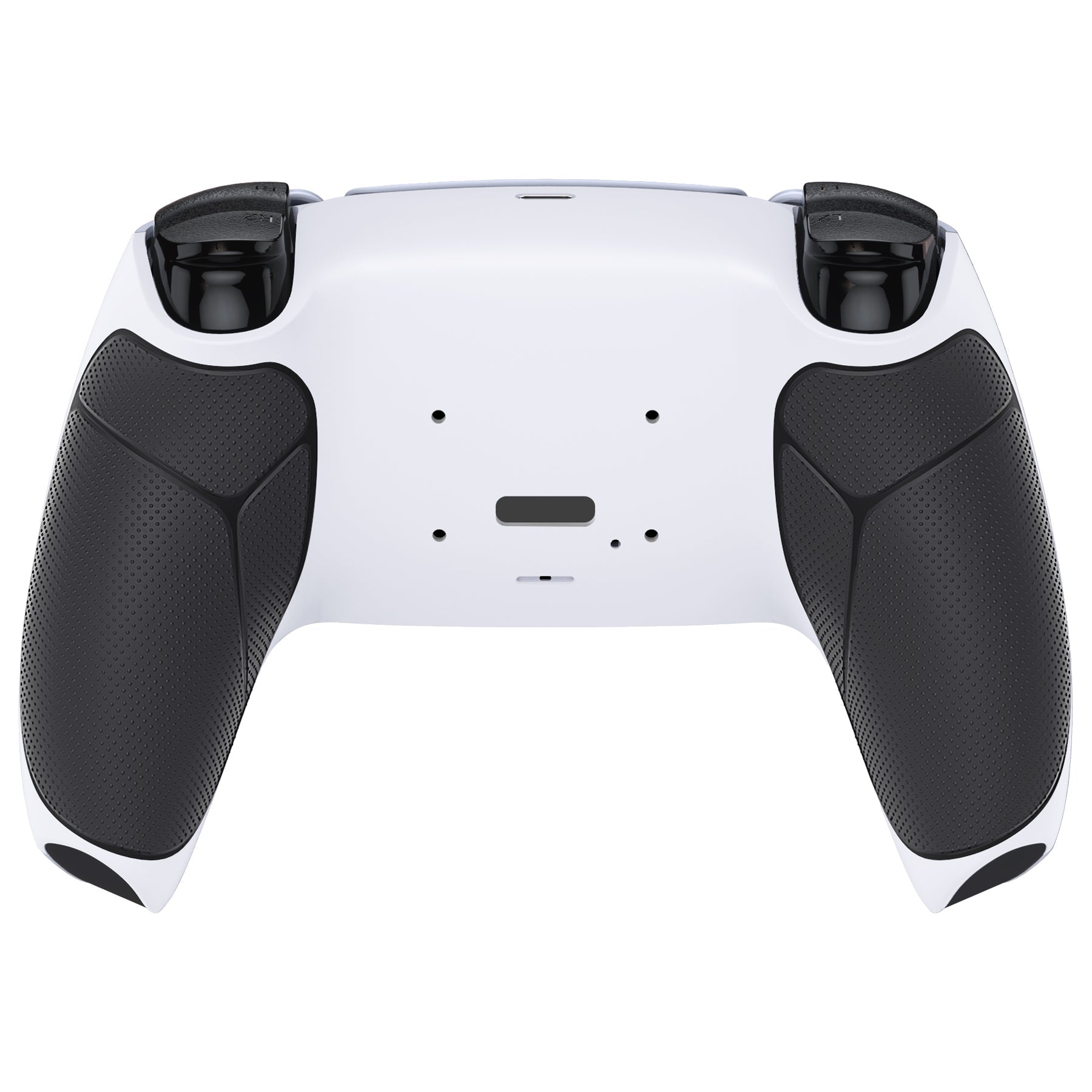 eXtremeRate Performance Grip Redesigned Back Shell for eXtremeRate RISE Remap Kit, Compatible with PS5 Controller - Rubberized Black White eXtremeRate